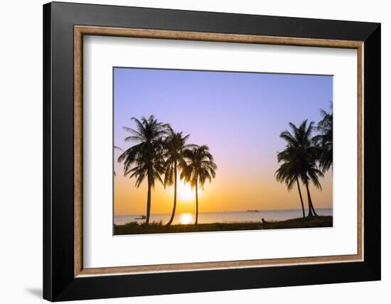 Sunset at Long Beach, Phu Quoc Island, Vietnam, Indochina, Southeast Asia, Asia-Christian Kober-Framed Photographic Print