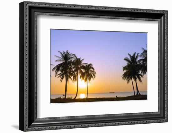 Sunset at Long Beach, Phu Quoc Island, Vietnam, Indochina, Southeast Asia, Asia-Christian Kober-Framed Photographic Print