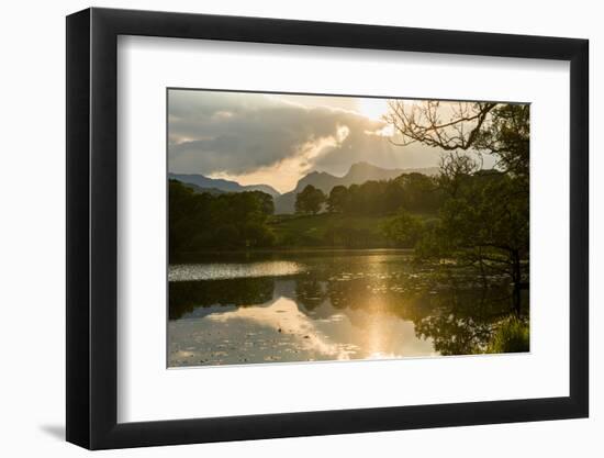 Sunset at Loughrigg Tarn Near Ambleside, Lake District National Park, Cumbria-Alex Treadway-Framed Photographic Print