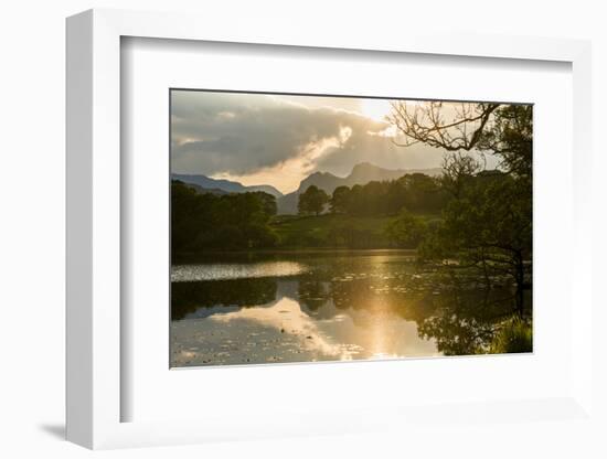 Sunset at Loughrigg Tarn Near Ambleside, Lake District National Park, Cumbria-Alex Treadway-Framed Photographic Print