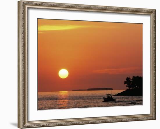 Sunset at Mallory Pier, Key West, Florida, USA-Rob Tilley-Framed Photographic Print