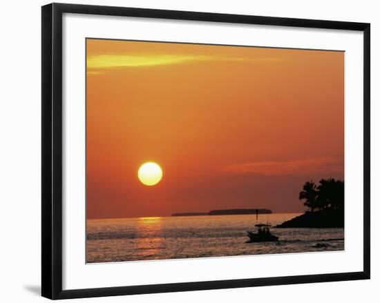 Sunset at Mallory Pier, Key West, Florida, USA-Rob Tilley-Framed Photographic Print