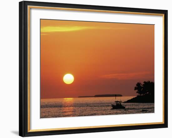 Sunset at Mallory Pier, Key West, Florida, USA-Rob Tilley-Framed Photographic Print