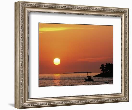 Sunset at Mallory Pier, Key West, Florida, USA-Rob Tilley-Framed Photographic Print