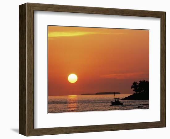 Sunset at Mallory Pier, Key West, Florida, USA-Rob Tilley-Framed Photographic Print