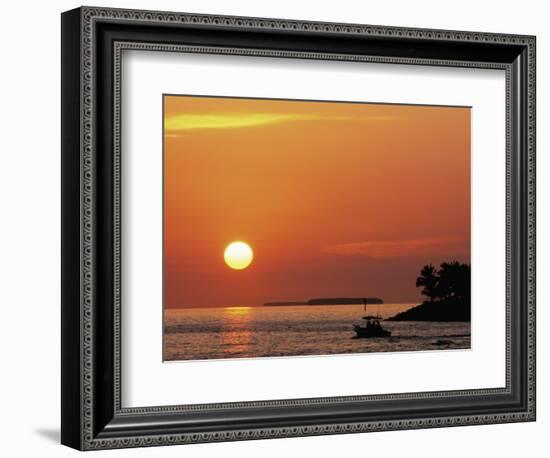 Sunset at Mallory Pier, Key West, Florida, USA-Rob Tilley-Framed Photographic Print