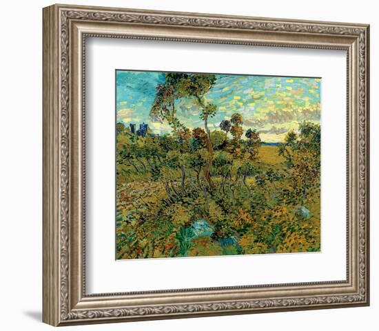 Sunset at Montmajour-Vincent van Gogh-Framed Premium Giclee Print