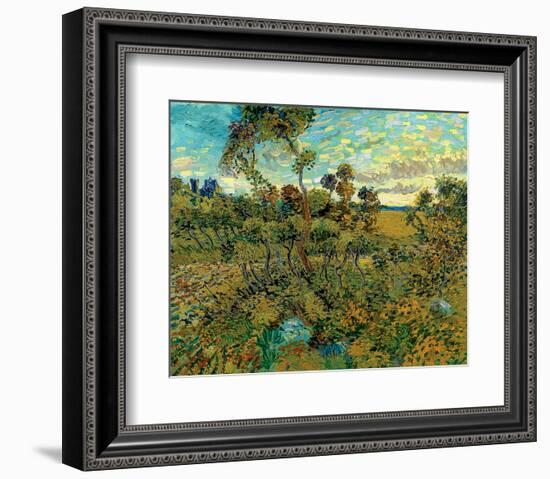 Sunset at Montmajour-Vincent van Gogh-Framed Premium Giclee Print