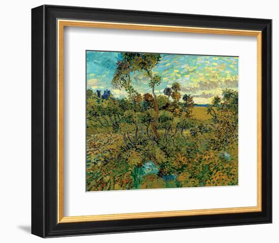 Sunset at Montmajour-Vincent van Gogh-Framed Premium Giclee Print