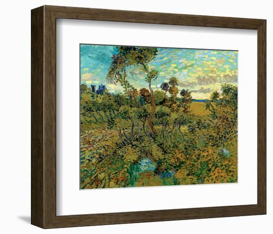 Sunset at Montmajour-Vincent van Gogh-Framed Premium Giclee Print