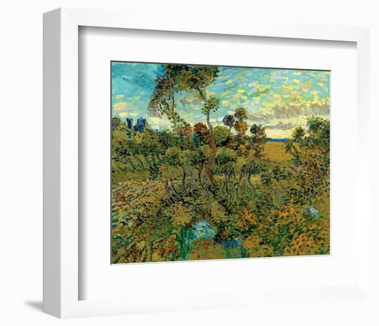 Sunset at Montmajour-Vincent van Gogh-Framed Premium Giclee Print