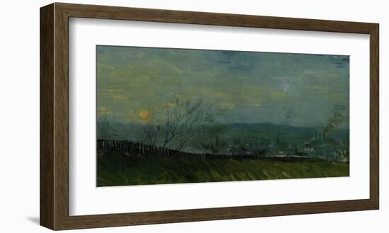 Sunset at Montmartre-Vincent van Gogh-Framed Giclee Print