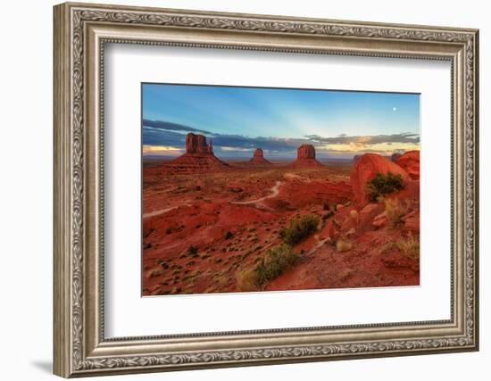 Sunset at Monument Valley, Arizona-lucky-photographer-Framed Photographic Print