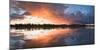 Sunset at Mouth of Androscoggin River and Magalloway River at Lake Umbagog, New Hampshire, USA-Huntstock-Mounted Photographic Print