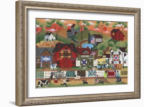 Sunset at Old Country Village-Cheryl Bartley-Framed Giclee Print