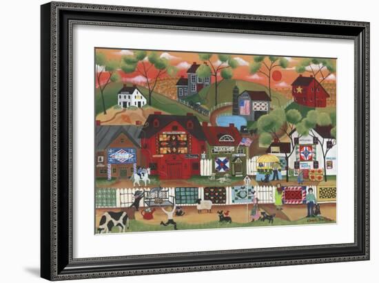 Sunset at Old Country Village-Cheryl Bartley-Framed Giclee Print