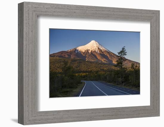 Sunset at Osorno Volcano, Vicente Perez Rosales National Park, Chilean Lake District, Chile-Matthew Williams-Ellis-Framed Photographic Print