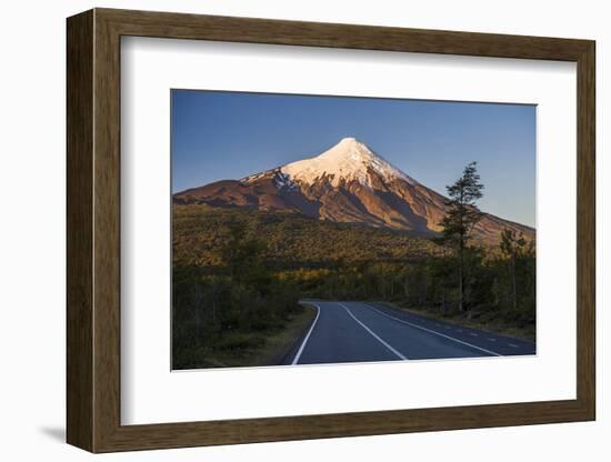 Sunset at Osorno Volcano, Vicente Perez Rosales National Park, Chilean Lake District, Chile-Matthew Williams-Ellis-Framed Photographic Print