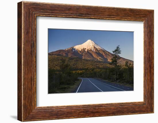 Sunset at Osorno Volcano, Vicente Perez Rosales National Park, Chilean Lake District, Chile-Matthew Williams-Ellis-Framed Photographic Print