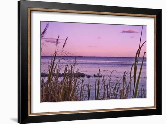 Sunset at Outer Banks, near Corolla-Martina Bleichner-Framed Art Print