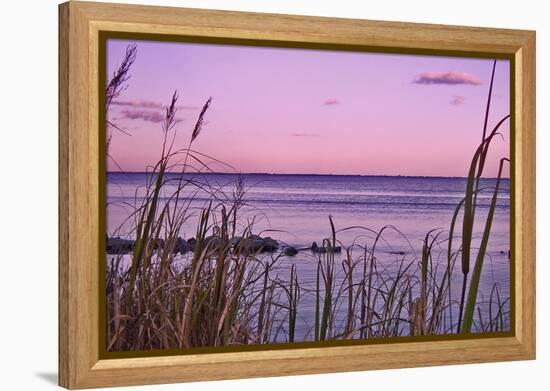 Sunset at Outer Banks, near Corolla-Martina Bleichner-Framed Stretched Canvas