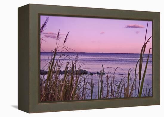 Sunset at Outer Banks, near Corolla-Martina Bleichner-Framed Stretched Canvas