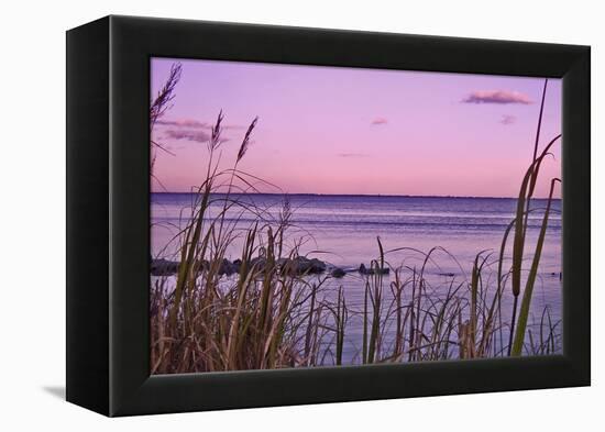 Sunset at Outer Banks, near Corolla-Martina Bleichner-Framed Stretched Canvas