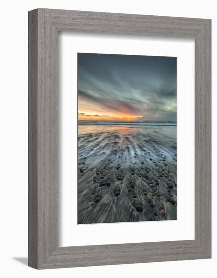 Sunset at Ponto Beach in Carlsbad, Ca-Andrew Shoemaker-Framed Photographic Print