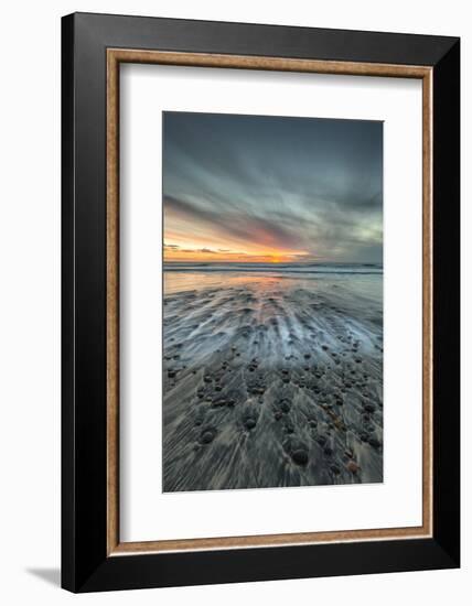 Sunset at Ponto Beach in Carlsbad, Ca-Andrew Shoemaker-Framed Photographic Print