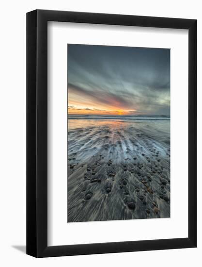 Sunset at Ponto Beach in Carlsbad, Ca-Andrew Shoemaker-Framed Photographic Print