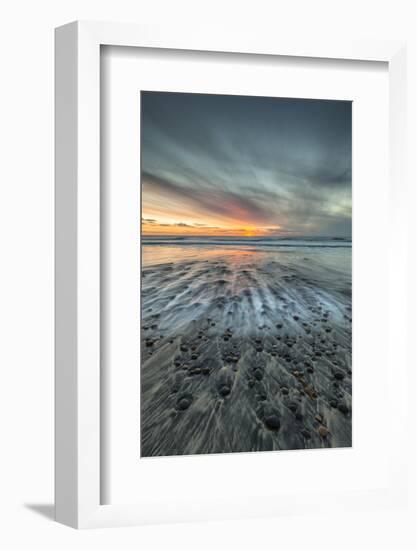 Sunset at Ponto Beach in Carlsbad, Ca-Andrew Shoemaker-Framed Photographic Print