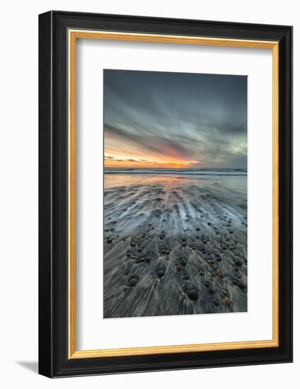 Sunset at Ponto Beach in Carlsbad, Ca-Andrew Shoemaker-Framed Photographic Print