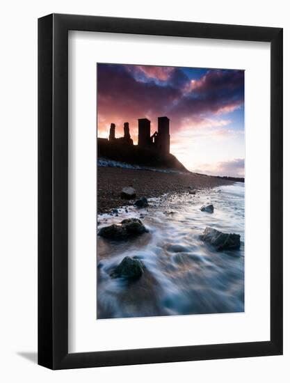 Sunset at Reculver Tower, Kent, England, United Kingdom, Europe-Bill Ward-Framed Photographic Print