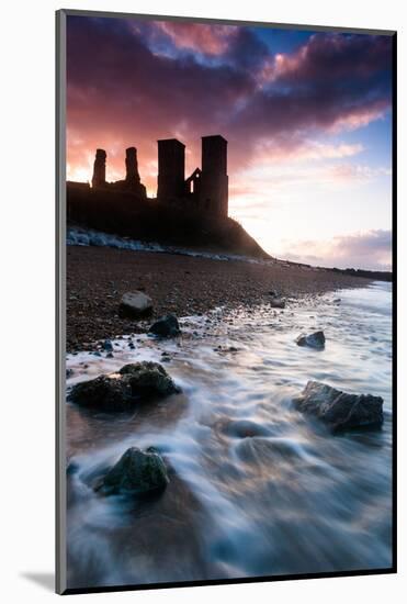 Sunset at Reculver Tower, Kent, England, United Kingdom, Europe-Bill Ward-Mounted Photographic Print