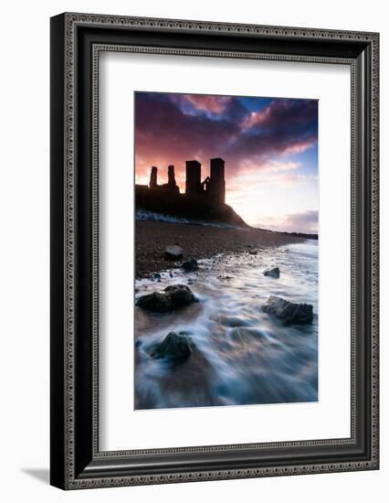 Sunset at Reculver Tower, Kent, England, United Kingdom, Europe-Bill Ward-Framed Photographic Print