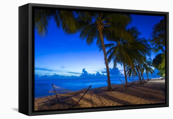 Sunset at Savannah Beach, Christ Church, Barbados, West Indies, Caribbean, Central America-Frank Fell-Framed Premier Image Canvas