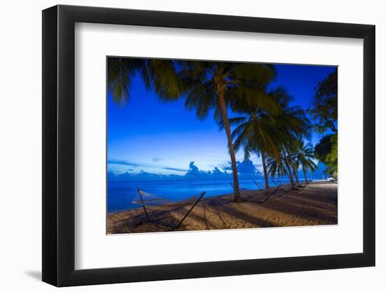 Sunset at Savannah Beach, Christ Church, Barbados, West Indies, Caribbean, Central America-Frank Fell-Framed Photographic Print