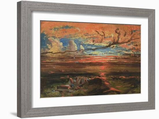 Sunset at Sea after a Storm-Francis Danby-Framed Giclee Print