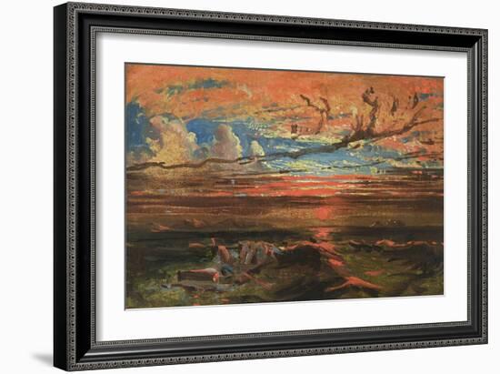 Sunset at Sea after a Storm-Francis Danby-Framed Giclee Print