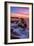 Sunset at Shark Fin Cove, Davenport, Santa Cruz, Pacific Ocean-Vincent James-Framed Photographic Print