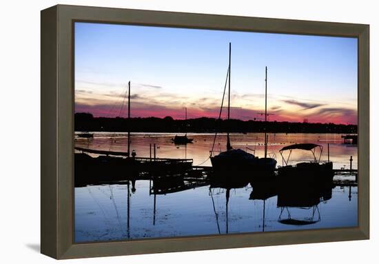 Sunset At Sturgeon Bay, Door County, Wisconsin '12-Monte Nagler-Framed Premier Image Canvas