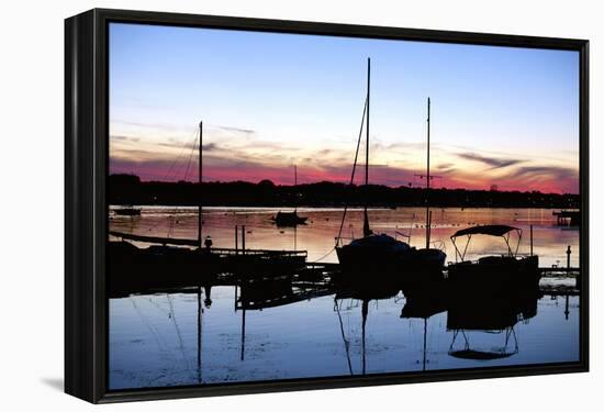 Sunset At Sturgeon Bay, Door County, Wisconsin '12-Monte Nagler-Framed Premier Image Canvas