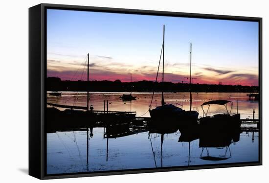 Sunset At Sturgeon Bay, Door County, Wisconsin '12-Monte Nagler-Framed Premier Image Canvas