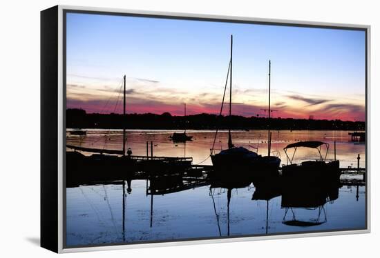 Sunset At Sturgeon Bay, Door County, Wisconsin '12-Monte Nagler-Framed Premier Image Canvas