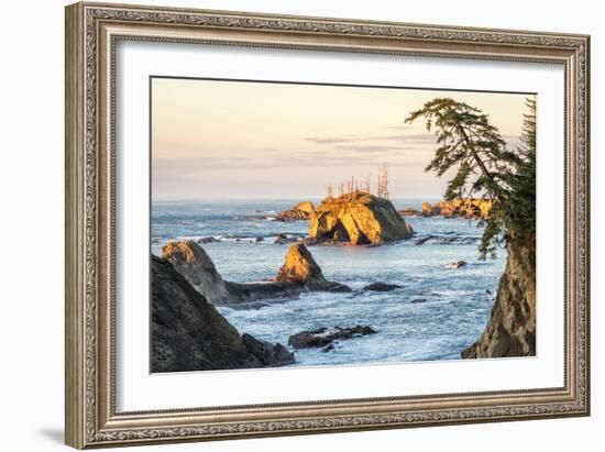 Sunset at Sunset Bay-Stan Hellmann-Framed Photo