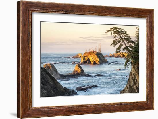 Sunset at Sunset Bay-Stan Hellmann-Framed Photo