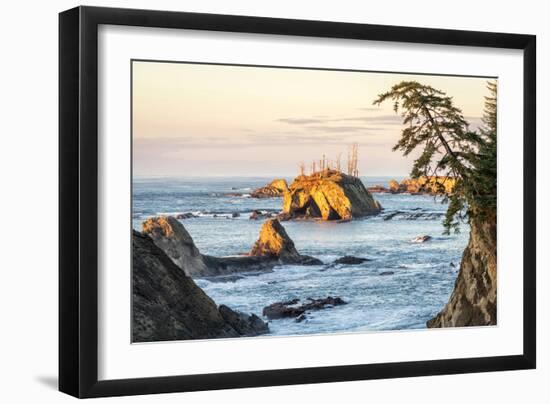 Sunset at Sunset Bay-Stan Hellmann-Framed Photo