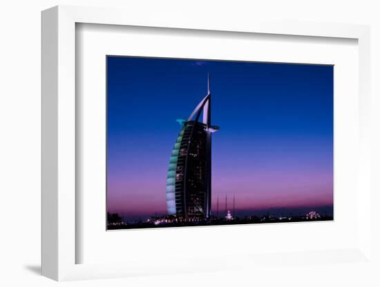 Sunset at the Burj Al Arab, Dubai, United Arab Emirates-Bill Bachmann-Framed Photographic Print