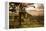 Sunset at the Gate of a Bonito Farm, with Rolling Hills in the Background-Alex Saberi-Framed Premier Image Canvas