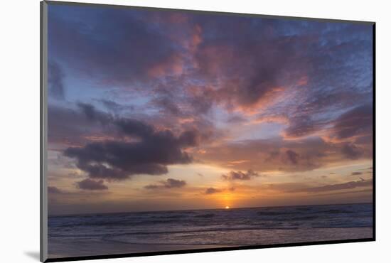 Sunset at the North Sea in Denmark-Ralf Gerard-Mounted Photographic Print